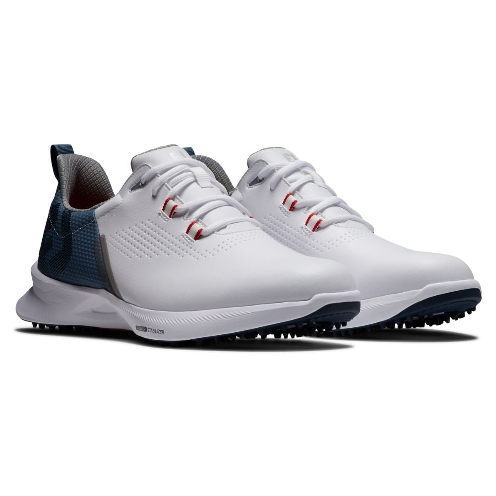 FootJoy Fuel Mens Golf Shoes White/Blue Fog/Red