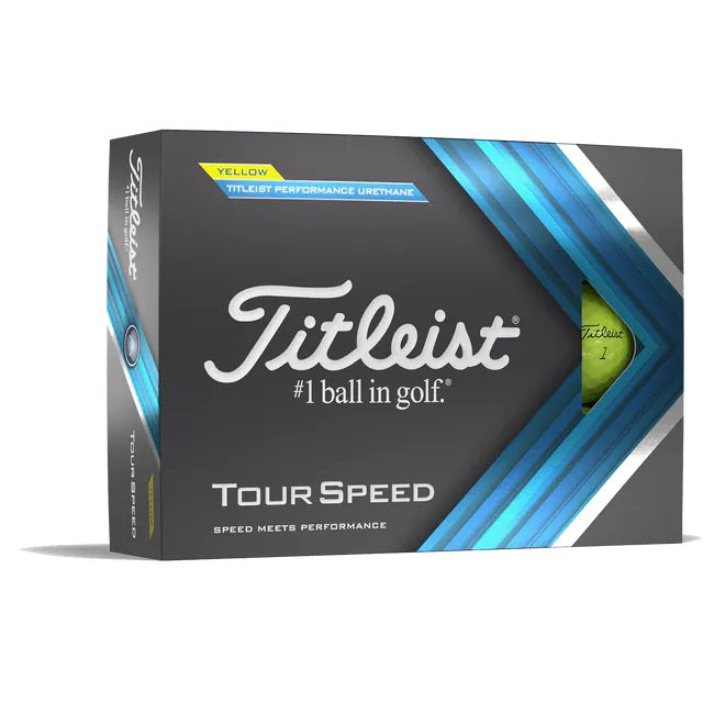 Titleist Tour Speed Golf Balls Yellow 2022 Model (1 Dozen)