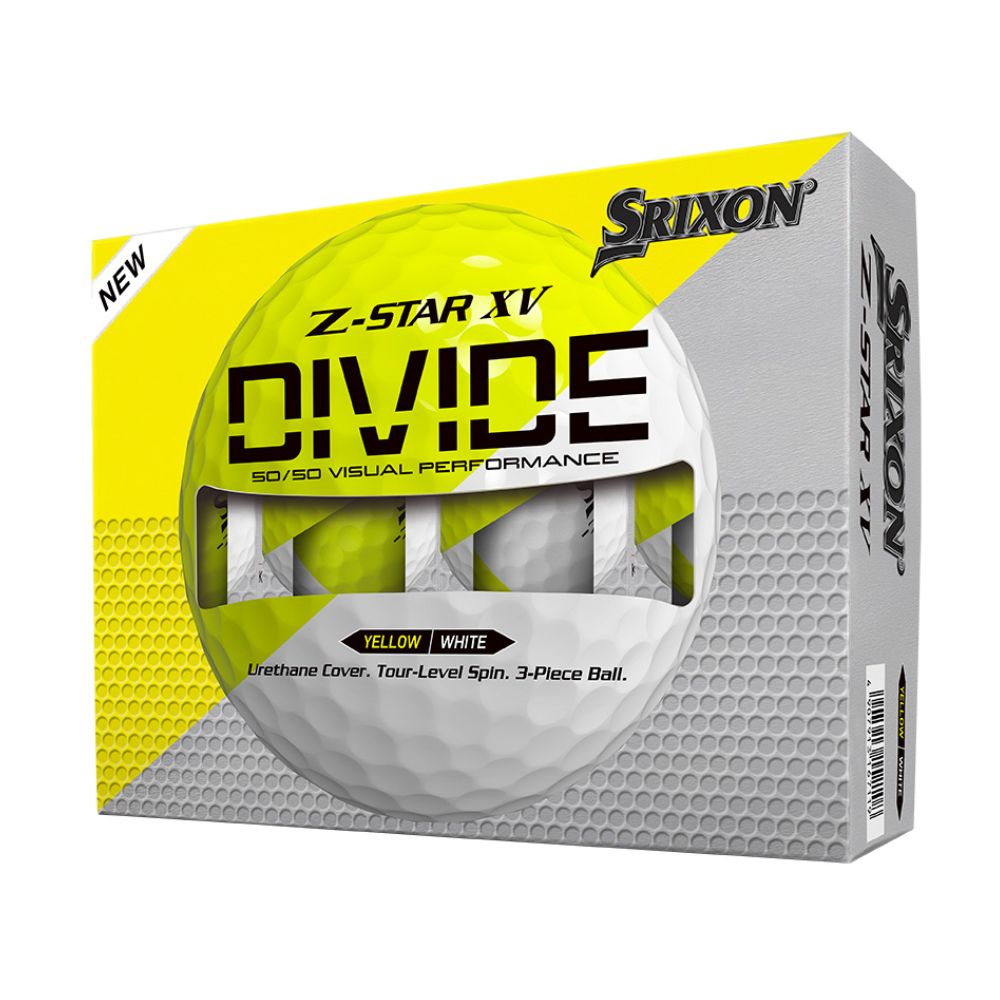 Srixon Z-Star XV 9 Divide White/Yellow Golf Balls